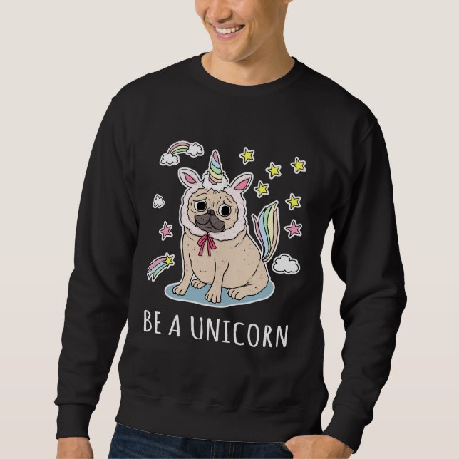 Moletom Pug engraçado, cachorro-gato, presentes de cachorr (Frente)