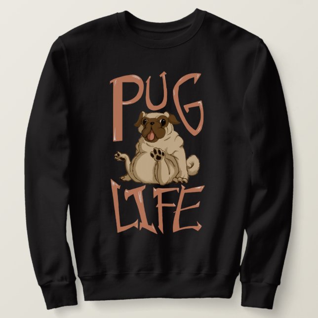 Moletom Pug Gelado (Frente do Design)