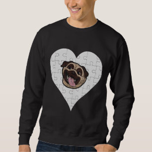 Moletom Pug Heart Jigsen Design - Pug Classic T-Shi