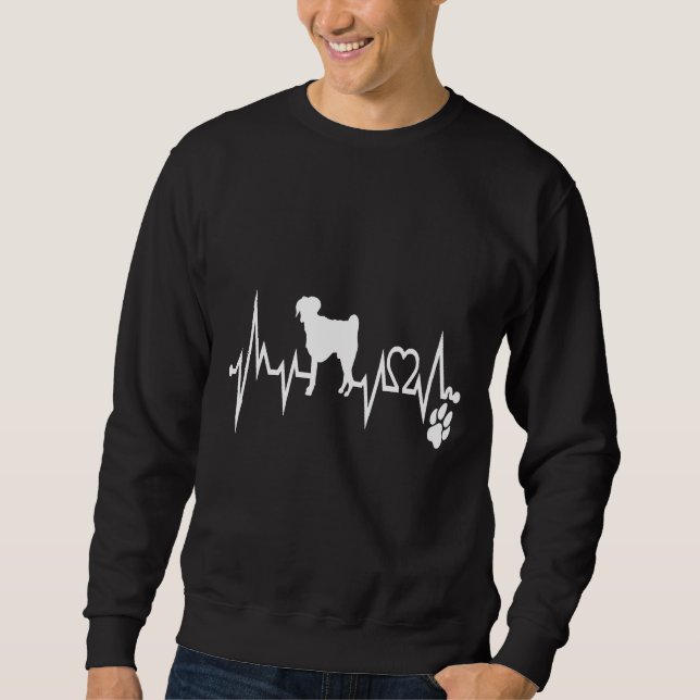 Moletom Pug Heartbeat Classic T-Shirt 427 (Frente)