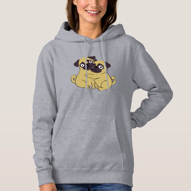 Moletom Pug hug  (Frente)