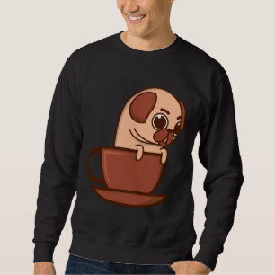 Moletom Pug In A Mug Cute Pug Presente Para Pug Lover Esse