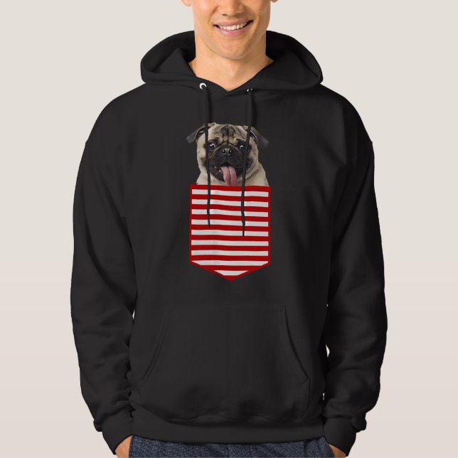 Moletom Pug in Pocket Funny Dog Lover Classic T-Shirt 394 (Frente)