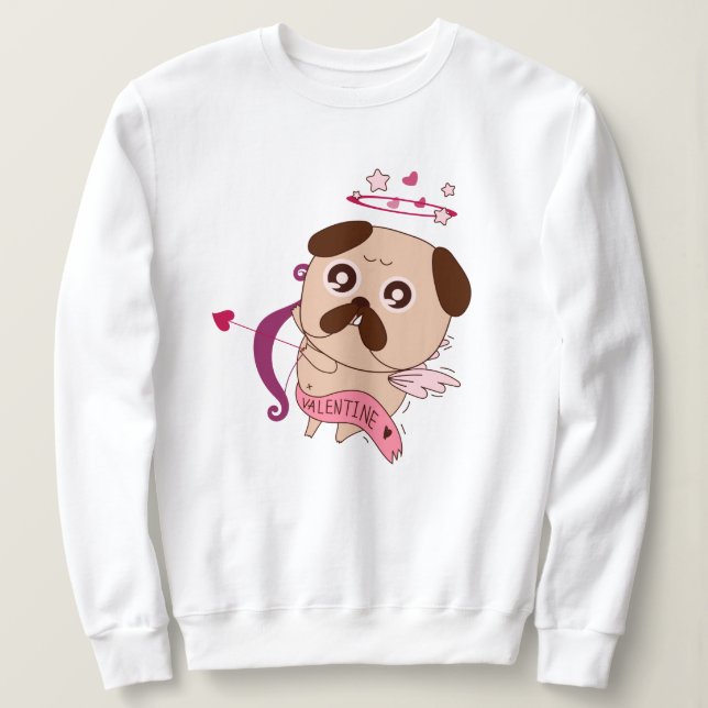 Moletom Pug Love (Frente do Design)