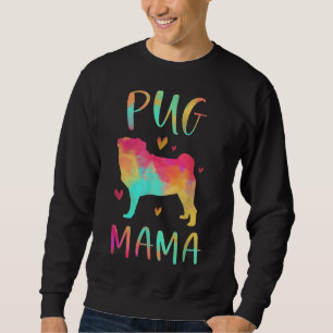 Moletom Pug Mama Colorida Pug Dons Cachorro Mãe