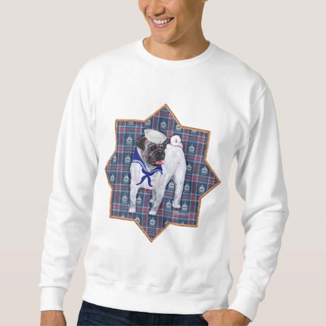 Moletom Pug Marinheiro (Frente)