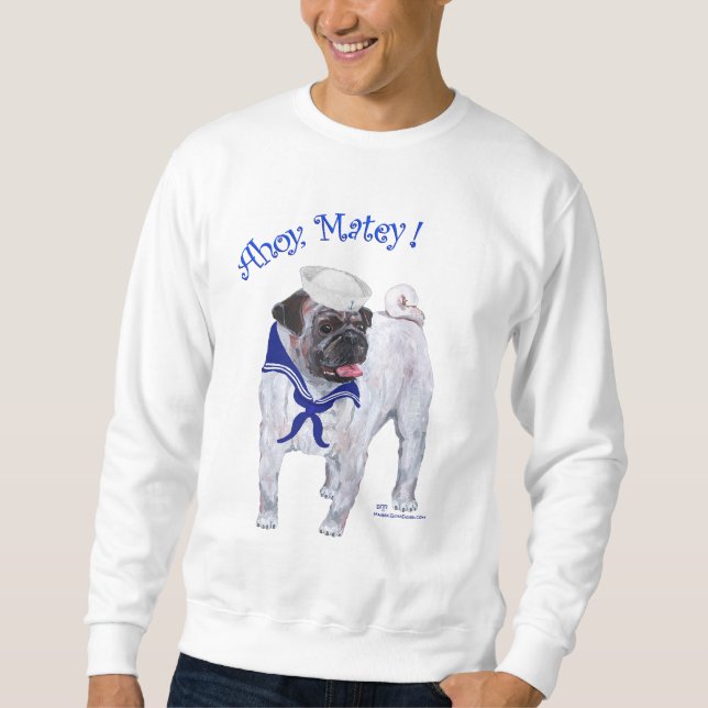 Moletom Pug Marinheiro (Frente)
