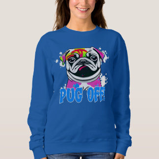 Moletom Pug Off! Tinta de pulverização do Grafite Pug