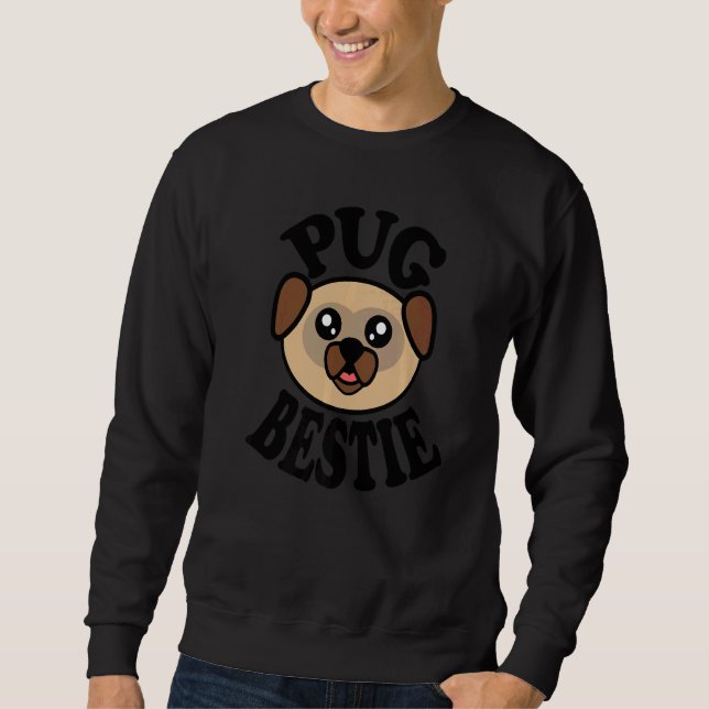 Moletom Pug  Pug Bestie (Frente)