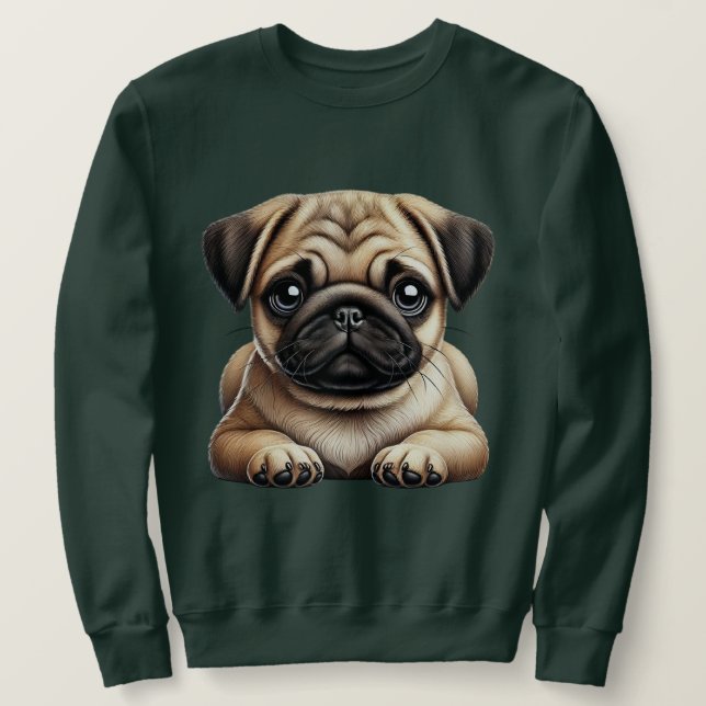 Moletom Pug Puppy (Frente do Design)