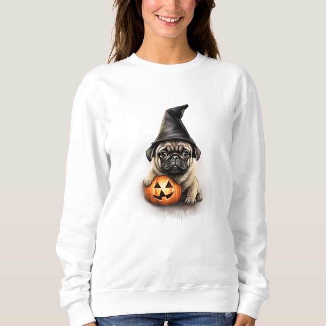 Moletom Pug Puppy Halloween (Frente)