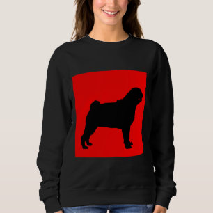 Moletom Pug Red Background Classic T-Shirt 699