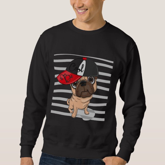 Moletom Pug With Be Legal Baseball Boné Classic T-Shirt 89 (Frente)