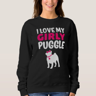 Moletom Puggle Pug Beagle Girl Dog Girly Gender Reveal Cu