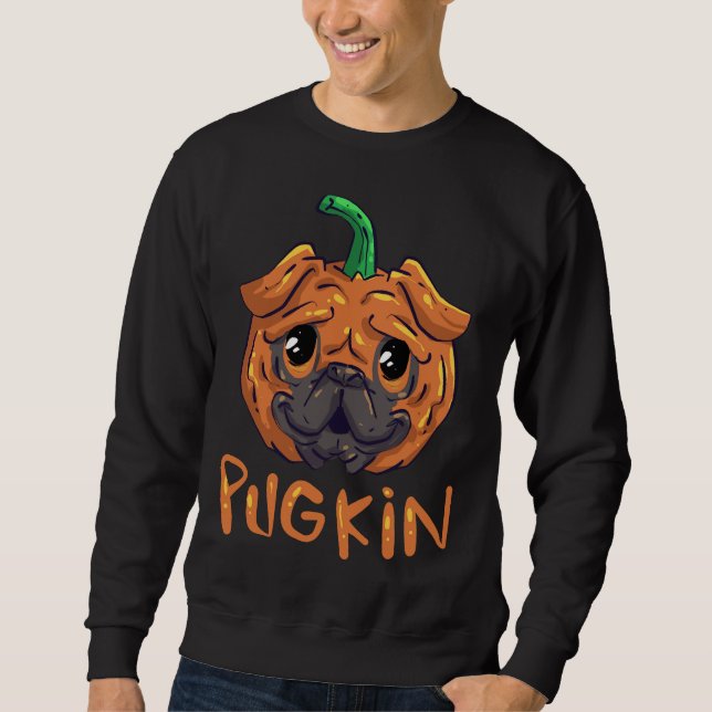 Moletom Pugkin - Pug Pumpkin Essential T-Shirt 867 (Frente)