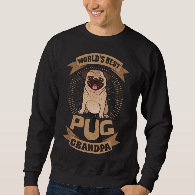 Moletom Pugoholic Pugaholic Pug Lover Mundos Melhor Pug Gr (Frente)