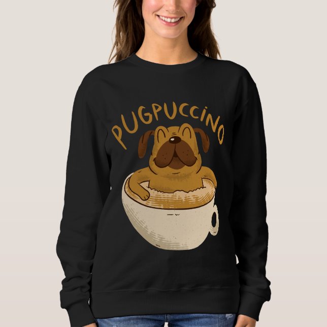 Moletom Pugpuccino Classic T-Shirt 66 (Frente)