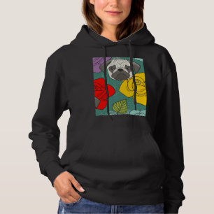 Moletom Pugs e Rosas - Cachorro Cachorro Lover Clássico