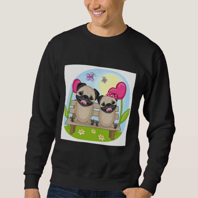 Moletom Pugs in Love Essential T-Shirt 862 (Frente)