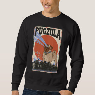 Moletom Pugzilla Cão Gigante Cidade Canino Animal Bulldog 