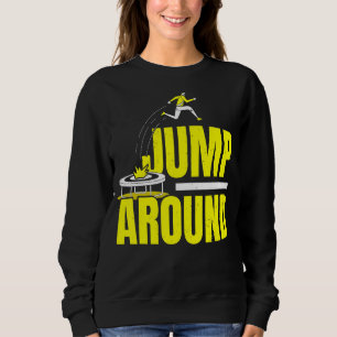 Moletom Pular Em Torno De Trampoliner Trampoliner