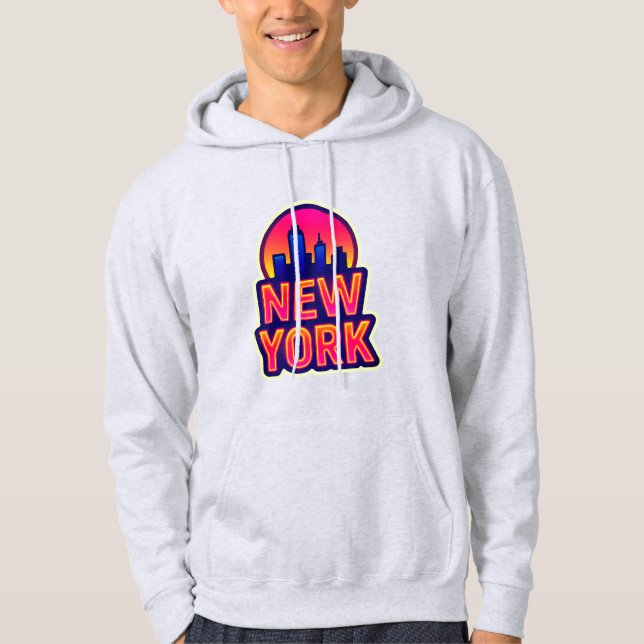 Moletom Pulso Urbano: Luzes de Nova York (Frente)