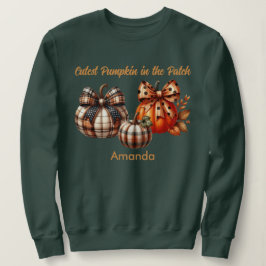 Moletom Pumpkin da Fall Season na Patch Sweatshirt