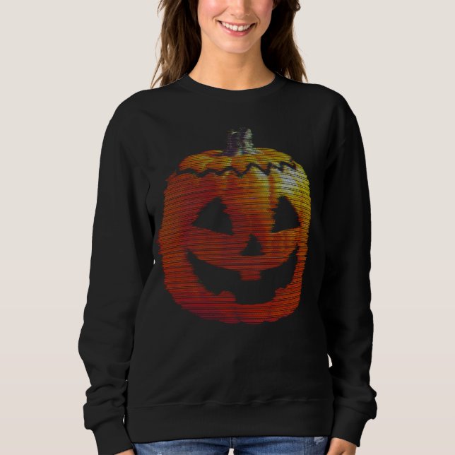 Moletom Pumpkin de TV reluzente (Frente)