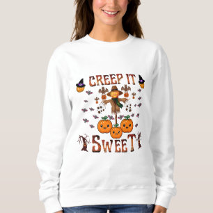 Moletom Pumpkin espantalho kawaii halloween arte de outono