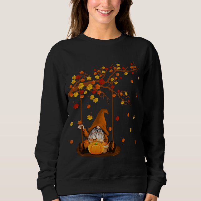Moletom Pumpkin Gnomos Queda do outono Cute Halloween Than (Frente)