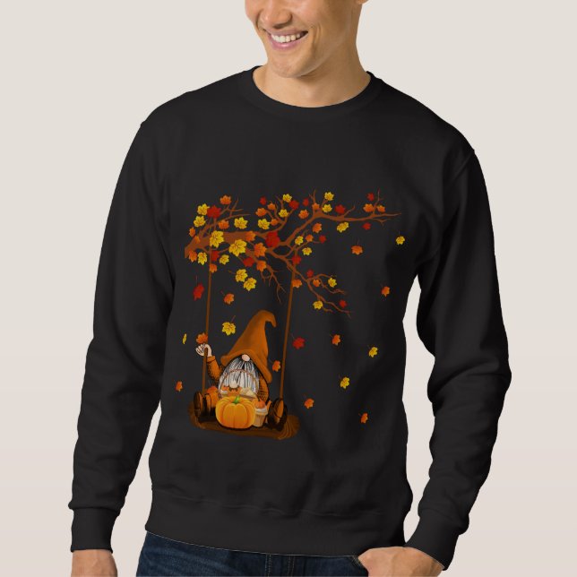 Moletom Pumpkin Gnomos Queda do outono Cute Halloween Than (Frente)