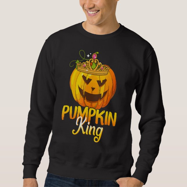 Moletom Pumpkin King Dia de as Bruxas engraçado Costume (Frente)