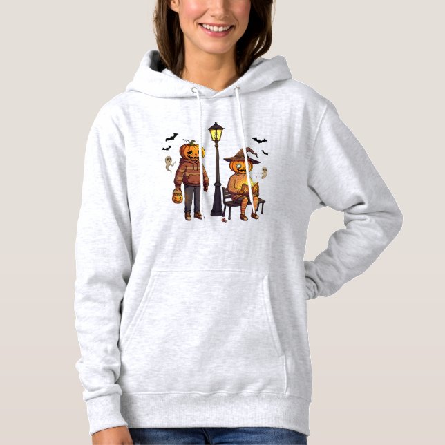 Moletom Pumpkin Pals Hoodie – Creepy Cute Halloween Street (Frente)