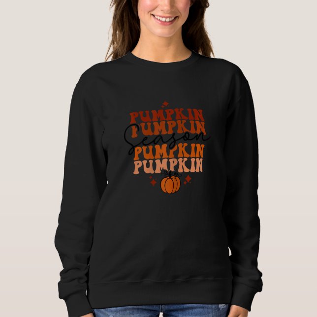 Moletom Pumpkin Season   Thanksgiving matching family Autu (Frente)
