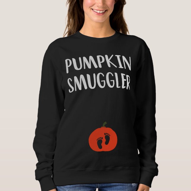 Moletom Pumpkin Smuggler  Expecting Parents Pregnancy Reve (Frente)