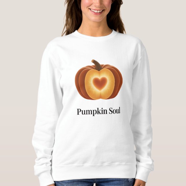 Moletom Pumpkin Soul – Autumn Cozy Sweatshirt (Frente)