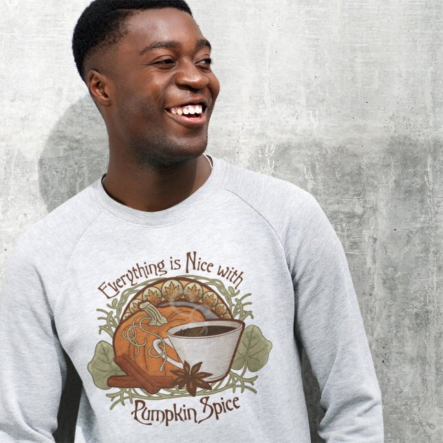 Moletom Pumpkin Spice Café Estilo de Vintagem (Pumpkin Spice Coffee Sweatshirt - Vintage Style Design
)
