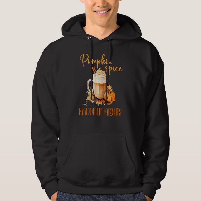Moletom Pumpkin Spice & Moonlit Nights, fofo russa do outo (Frente)