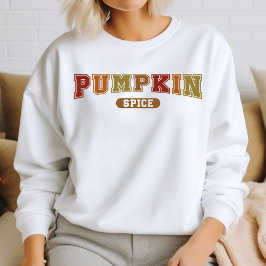 Moletom Pumpkin Spice Trendy Fall Varsity Sweet