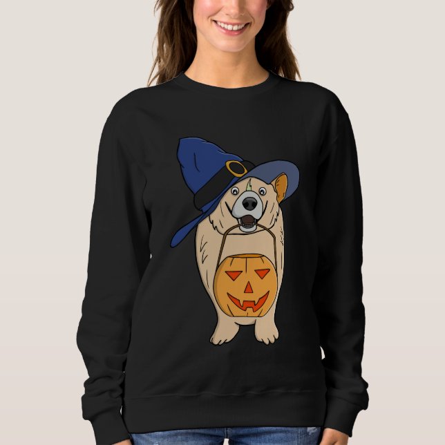 Moletom Pumpkin Witch Dog (Frente)