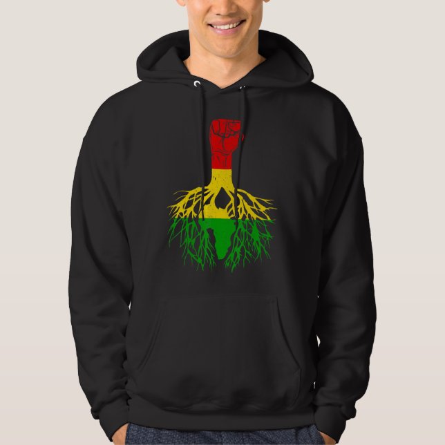 Moletom Punho Poderoso Rainha Melanina Raízes África Rei P (Frente)
