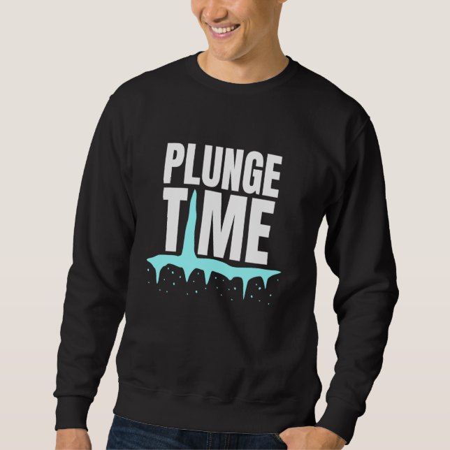 Moletom Punhol de Tempo Ice Bath Cold Plunge (Frente)