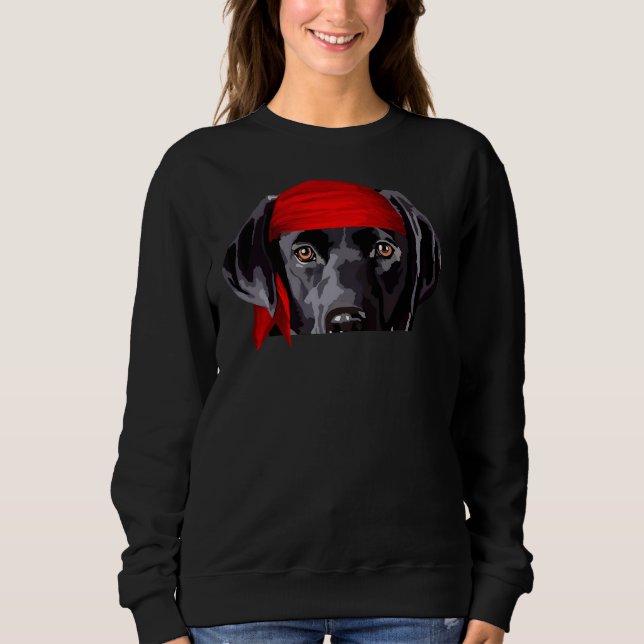 Moletom Puppy Preto Pirata (Frente)