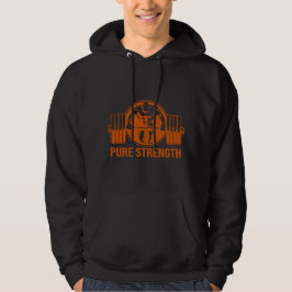 Moletom Pure Strength Powerlifting Logo – Gold Edition Gym