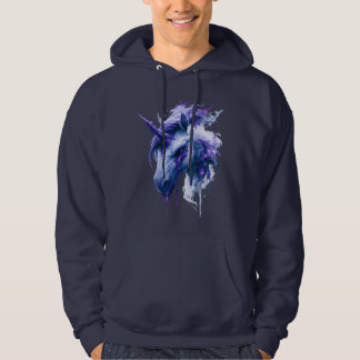 Moletom Purple Dripping Unicorn Hoodie