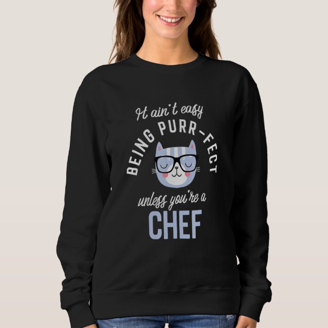 Moletom Purr-Fect Chef Funny Cook Idea Chefs (Frente)