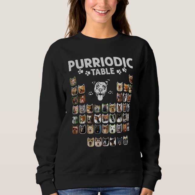 Moletom Purriodic Table Periodic Elements Dog Chemistry Ch (Frente)