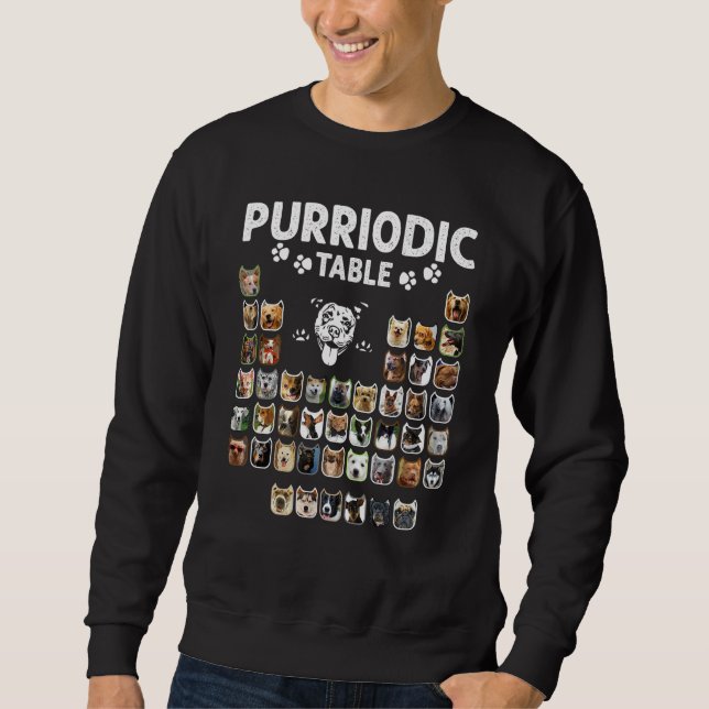 Moletom Purriodic Table Periodic Elements Dog Chemistry Ch (Frente)