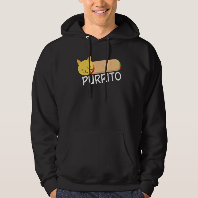 Moletom Purrito Cat Pun Burrito Comida Mexicana (Frente)