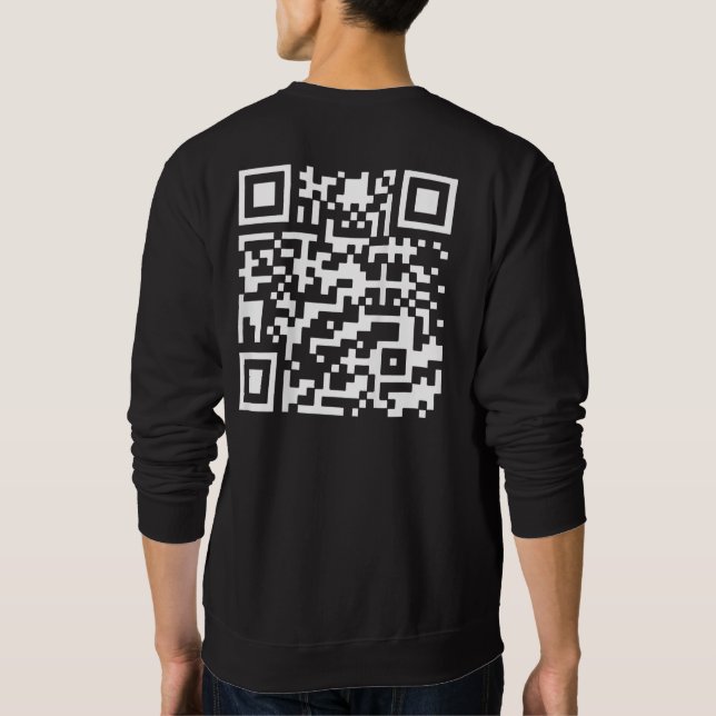 Moletom QR Presidente Trump 45/47 Código de Dança de Natal (Verso)